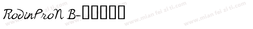 RodinProN B字体转换